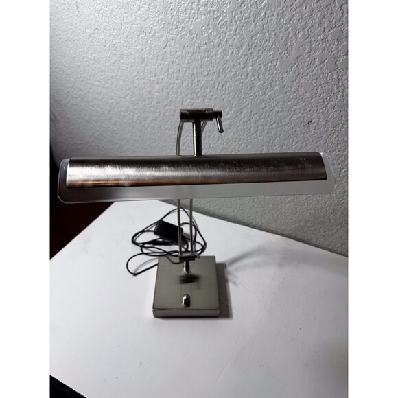 Adesso 5090-22 Esquire LED Desk Lamp 13-19in 9W Full Spectrum Brushed Steel Lamp - Picture 4 of 11